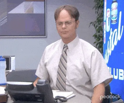 The office gif with Dwight picking up the phone