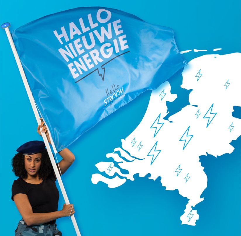 HalloStroom square 1 Netherlands flag model