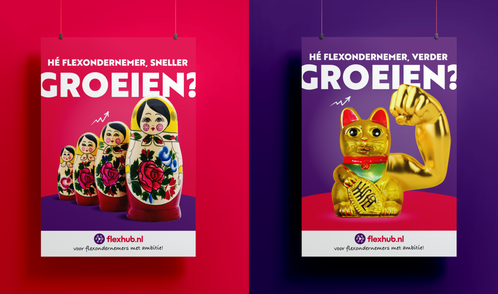 Flexhub campagne concept Groei