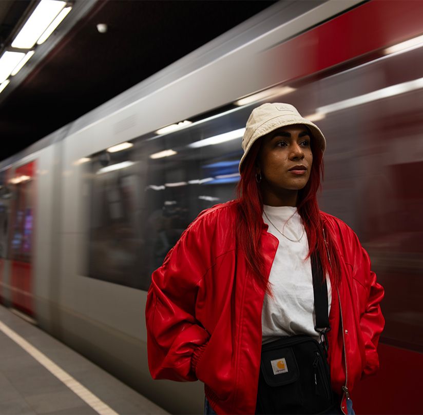 Redkiwi brand photo Rotterdam subway Sherisse